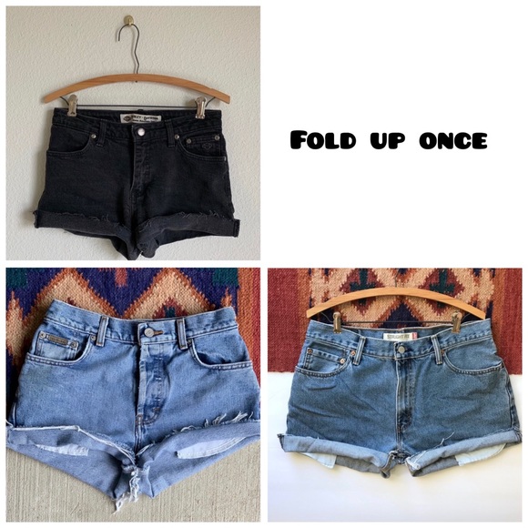 Distressed Mystery vintage cut off shorts - Picture 4 of 5